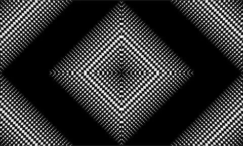 Optical Illusion made from Rectangles Composition on Black Vector Illustrati Stock Illustration