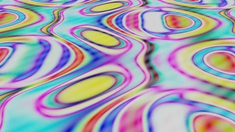 Optical illusion marble texture colored wavy style background Illustrazione stock