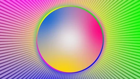 Optical illusion with medium speed rotation. Magic techno modern animation Stock Footage 83325884