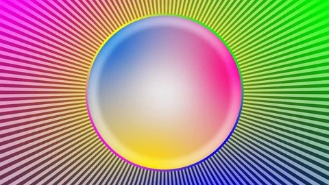 Optical illusion with medium speed rotation. Magic techno modern animation Stock Footage 83394667