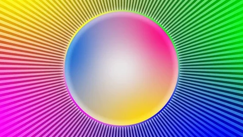 Optical illusion with medium speed rotation. Magic techno modern animation Stock Footage 83395069