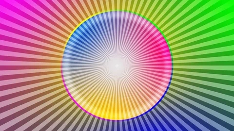 Optical illusion with medium speed rotation. Magic techno modern animation Stock Footage 83395086