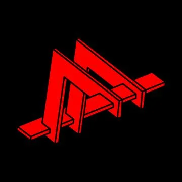 Optical illusion modern logo. Impossible shapes vector. Optical art objects Stock Illustration