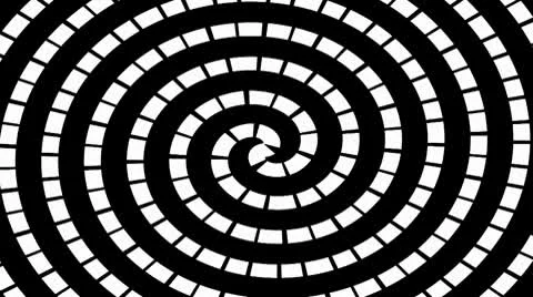 Optical Illusion - Moving Circles-Hypnotic Spiral Stock Footage 9946587