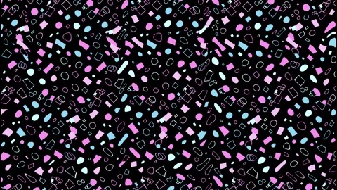 Optical illusion A moving scattering pattern consisting of circles and small dia Stock Footage 312004178