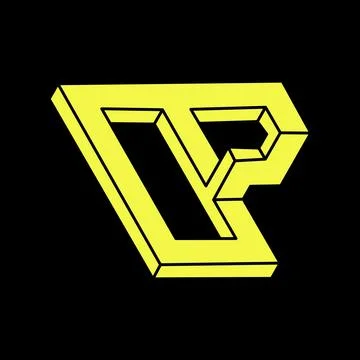 Optical illusion object, impossible shapes logo design. Geometry. Escher paradox Illustrazione stock