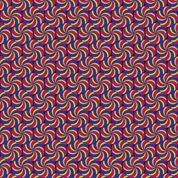 Optical Illusion Pattern Circular Tile Pattern Retro Inspired Surface Pattern Ab Illustrazione stock