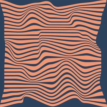 Optical illusion pattern. Optical art abstract background. Modern design Stock Illustration