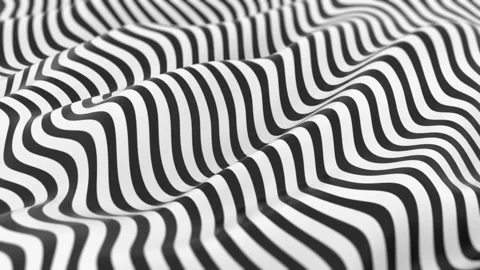 Optical Illusion Ripple Effect with Black and White Wave Pattern Video stock 341926211