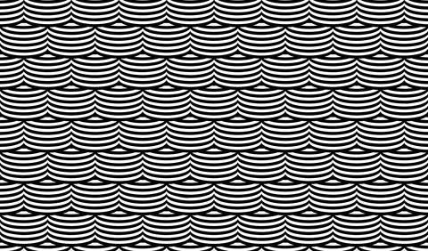 Optical illusion seamless pattern. Vector stripped seamless texture duotone Stock Illustration