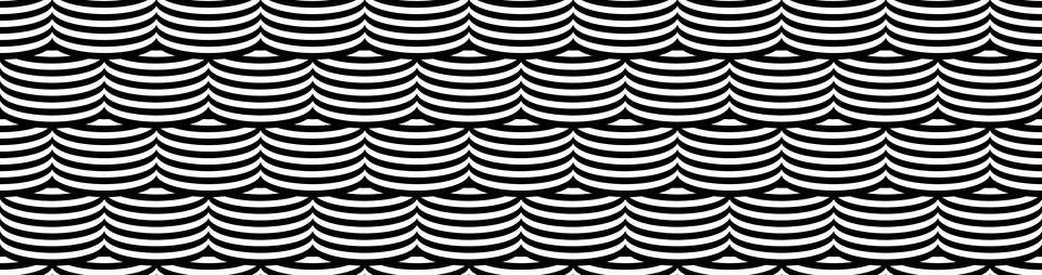 Optical illusion seamless pattern. Vector stripped seamless texture duotone Illustrazione stock