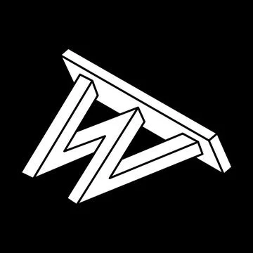 Optical illusion shape. Optical art. Impossible figure. Geometry. Stock Illustration