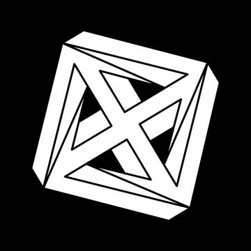 Optical illusion shapes. Impossible object. Escher paradox. Optical art figures Stock Illustration