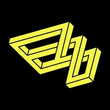 Optical illusion shapes. Impossible objects. Optical art figures. Geometry Stock Illustration