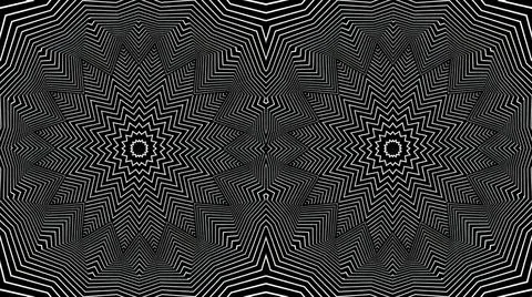 Optical illusion with sharp and shiny shapes Illustrazione stock