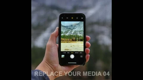 Optical Illusion Slideshow 1080x108 After Effects stock