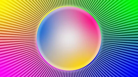 Optical illusion with slow speed rotation. Magic techno modern animation Stock Footage 83395083