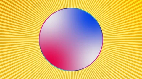Optical illusion with slow speed rotation. Magic techno modern animation Stock Footage 83561806