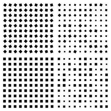 Optical illusion. Squares Patterns Stock Illustration