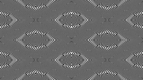 Optical Illusion Tile Pattern Black and White Seamless Loop Background Stock Footage 314870190