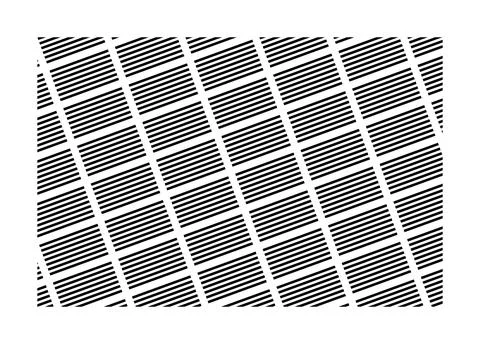 Optical illusion of a tilted rectangle Illustration