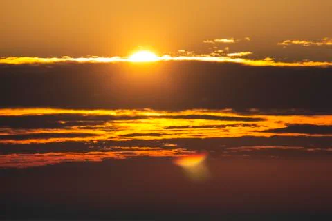 Optical illusion for two suns. Stock Photos