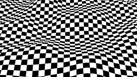 Optical illusion wave. Stock Illustration