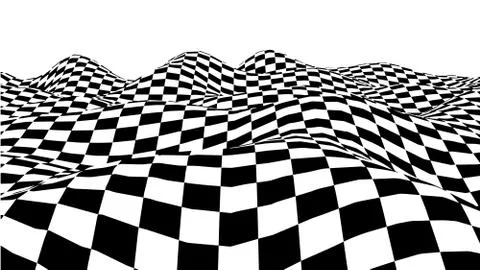 Optical illusion wave. イラスト素材