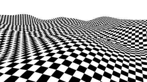 Optical illusion wave. イラスト素材