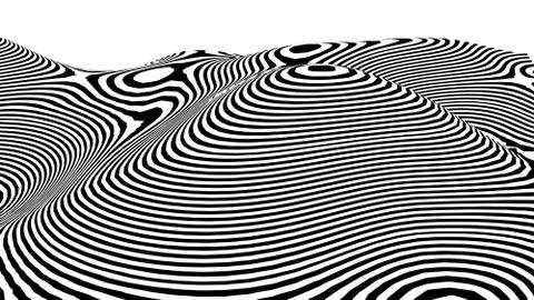 Optical illusion wave. イラスト素材