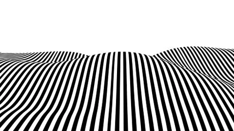 Optical illusion wave. イラスト素材