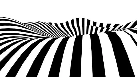 Optical illusion wave. Illustrazione stock