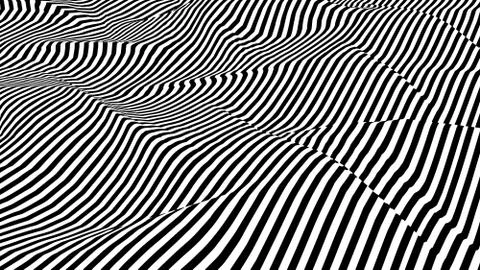 Optical illusion wave. イラスト素材