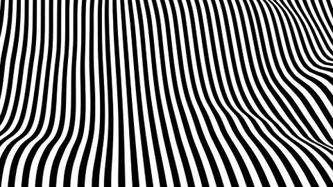 Optical illusion wave. Stock Illustration