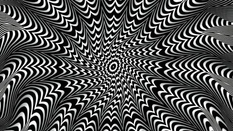 Optical illusion with zebra pattern Stock Illustration