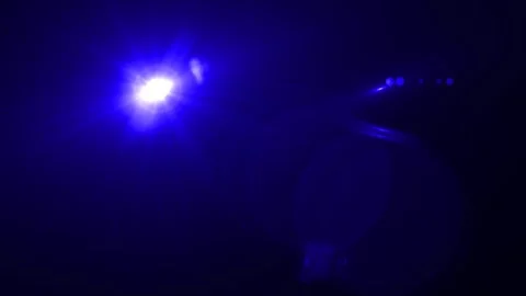 Optical lens and fire effect Video stock 296244747