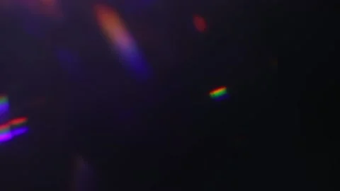 Optical lens flare, and internal reflections, small rainbow speckles Video stock 152124448