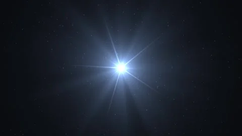 Optical lens flare effect on a black background. Cinematic Light.. The sun in Stock Footage 276158013