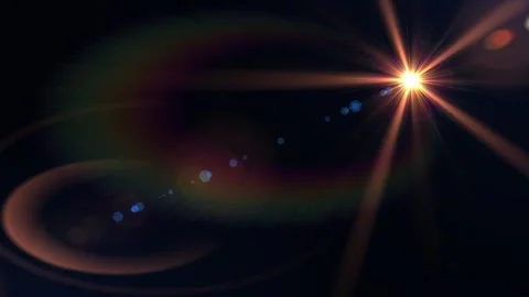 Optical lens flare effect. The flickering light Stock Footage 311522263