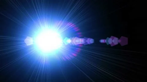 Optical lens flare effect, Lens light leaks background animation. Stock Footage 233345062