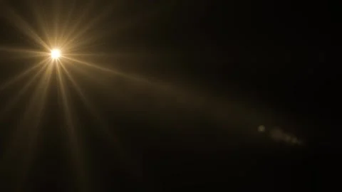 Optical lens flare effect light rays on ... | Stock Video | Pond5