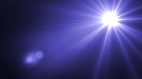 Optical Lens flare effect over black background. Top right corner. Overlay .. Stock Illustration