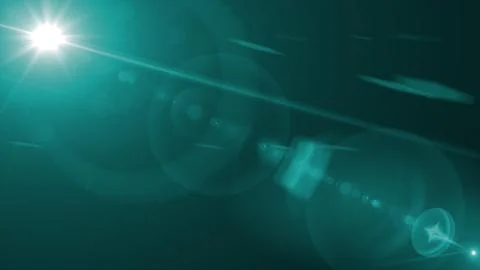 Optical Lens flare effect over black background. Top left corner. Overlay l.. Stock Illustration
