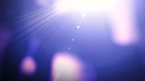 Optical lens flare effect, Studio Blue Flare and Lens light leaks. Stock Footage 233059463
