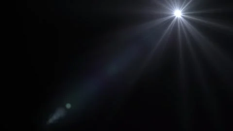 Optical lens flare realistic effect animation. Sun, heaven rays lights motion gr Video stock 296324406