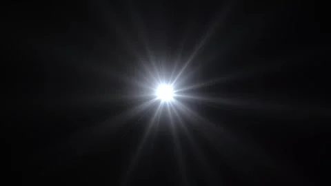 Optical lens flare realistic effect animation. Sun, heaven rays lights motion gr Video stock 296324420