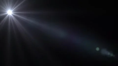  optical lens flares light moving from left to right. Optical lens flare effect. Video stock 296324419