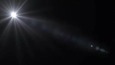  optical lens flares light moving from left to right. Optical lens flare effect. Video stock 296324422