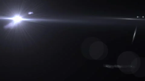  optical lens flares light moving from left to right. Optical lens flare effect. Video stock 296324457