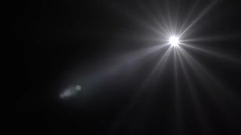  optical lens flares light moving from left to right. Optical lens flare effect. Video stock 296324464